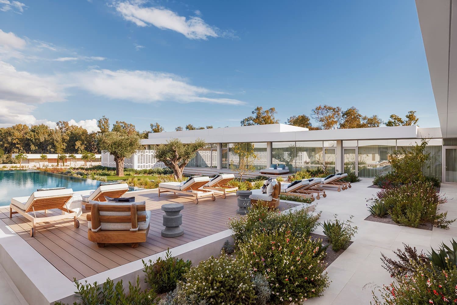 Spa pool loungers